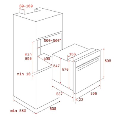 Электрический духовой шкаф Teka Retro Style HRB 6400 AT (111010014) черный