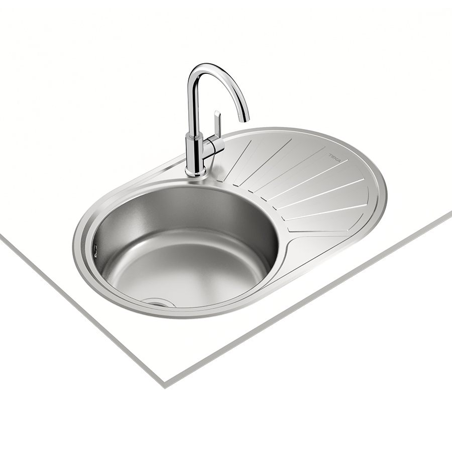 Кухонная мойка Teka DR 77 1B 1D (40127303) нержавеющая сталь