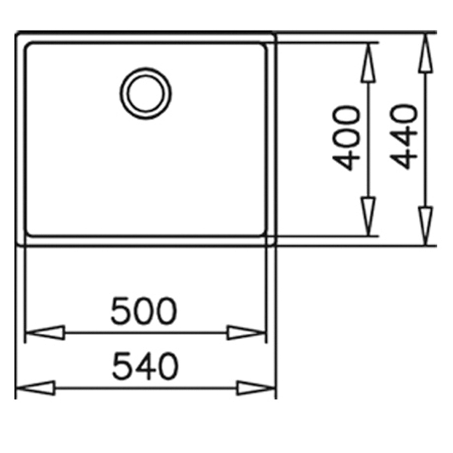 Кухонная мойка Teka BE LINEA 50.40 (115000005) нержавеющая сталь