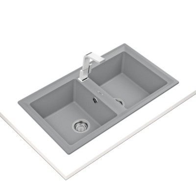 Кухонна мийка Teka STONE 90 B-TG 2B (115260007) сірий металік