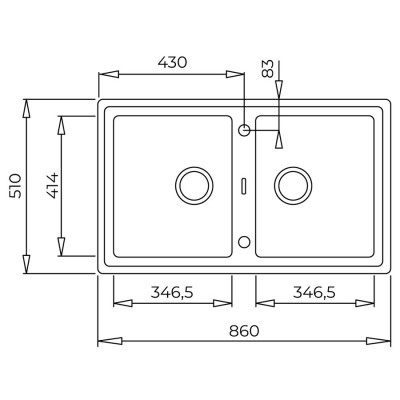 Кухонна мийка Teka STONE 90 B-TG 2B (115260007) сірий металік