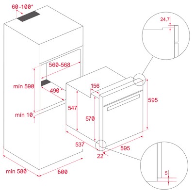 Электрический духовой шкаф Teka UrbanColor HLB 8400 P (111000008) черный