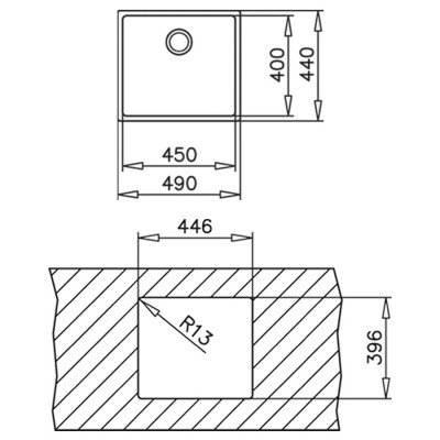 Кухонная мойка Teka BE LINEA RS15 45.40 (115000006) полированная