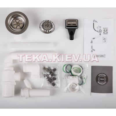 Кухонная мойка Teka BE LINEA RS15 40.40 (115000007) полированная