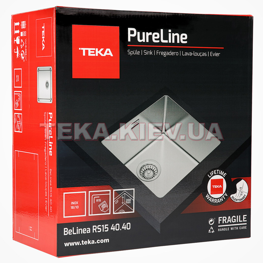 Кухонная мойка Teka BE LINEA RS15 40.40 (115000007) полированная