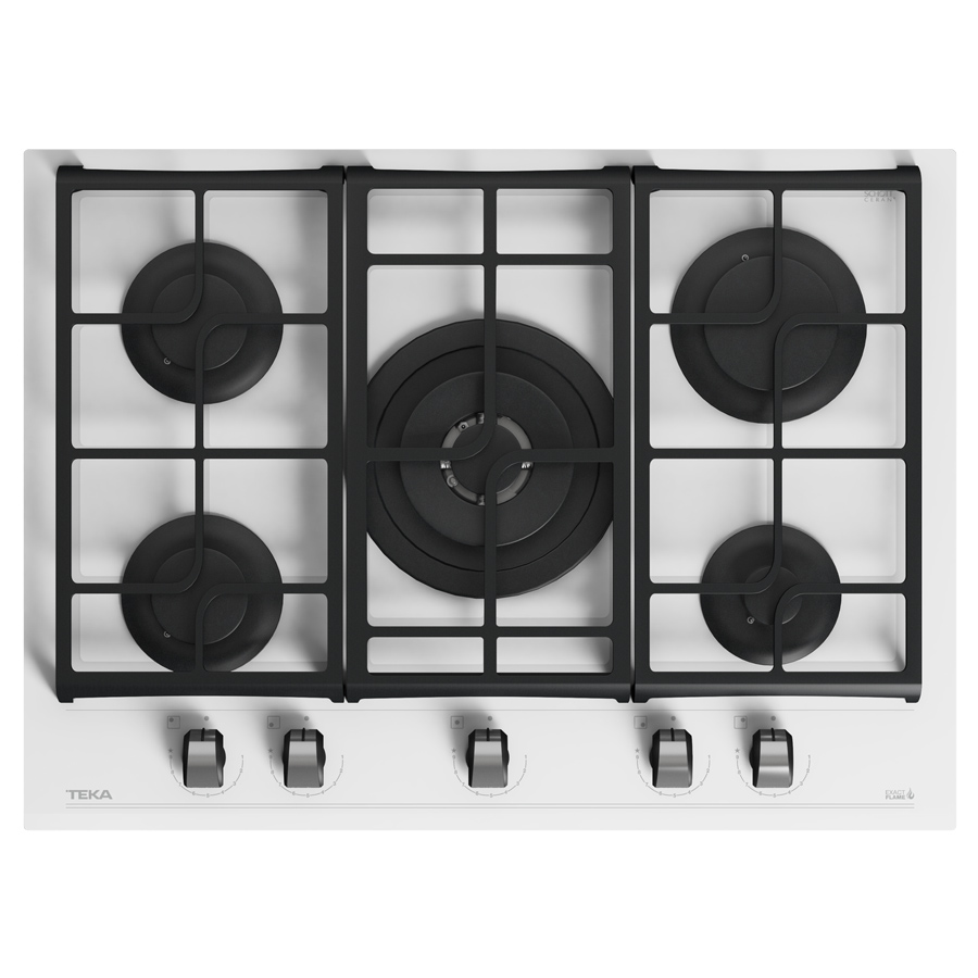 Газовая варочная поверхность Teka GZC 75330 XBN WH (112570102) белое стекло