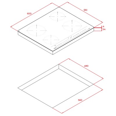 Індукційна варильна поверхня Teka IBC 64010 BK MSS (112520012) чорний