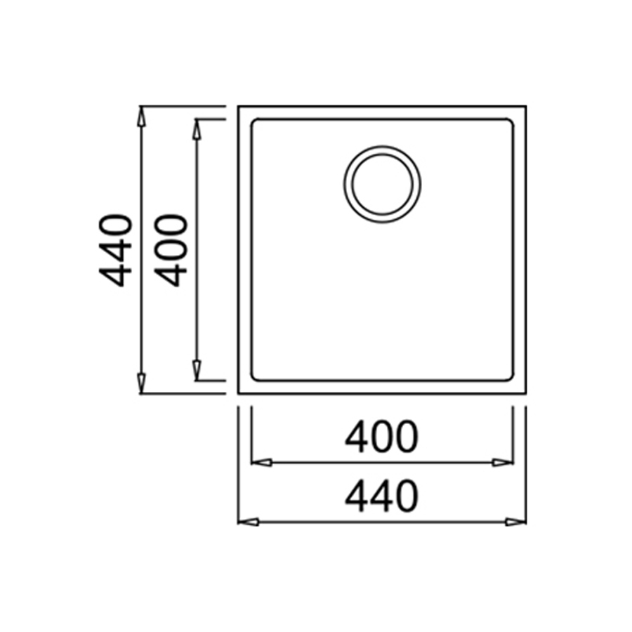 Кухонная мойка Teka Square 40.40 TG (115230029) белый