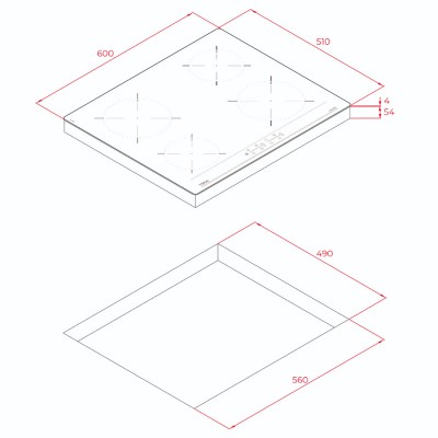 Індукційна варильна поверхня Teka IBC 64000 BK MSS (112520007) чорний