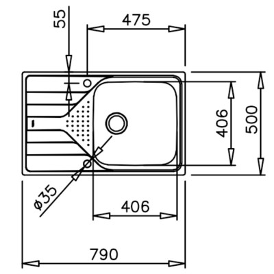 Кухонная мойка Teka UNIVERSE 50 1B 1D MAX (115110020) нержавеющая сталь