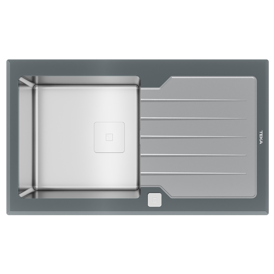 Кухонная мойка Teka Diamond RS15 1B 1D 86 (115100021) серый камень