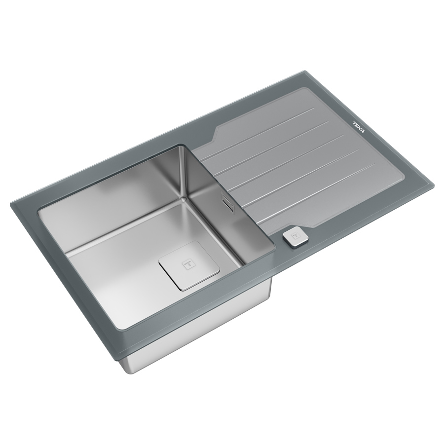 Кухонная мойка Teka Diamond RS15 1B 1D 86 (115100021) серый камень