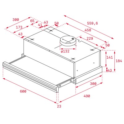 Вытяжка кухонная Teka CNL 6415 (40436812) черный