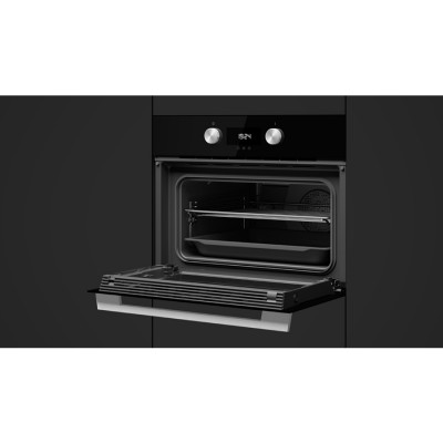Электрический духовой шкаф + микроволны Teka HLC 8440 C BK (111160012) черное стекло