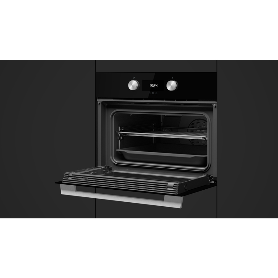 Электрический духовой шкаф + микроволны Teka HLC 8440 C BK (111160012) черное стекло