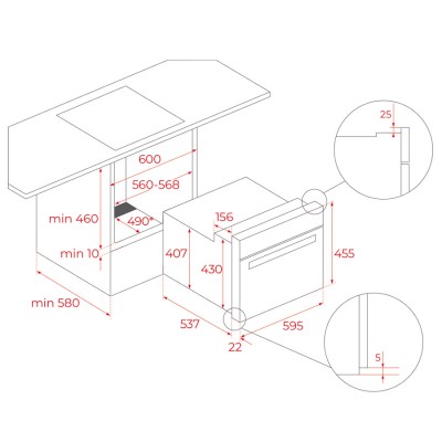 Электрический духовой шкаф + микроволны Teka HLC 8440 C WH (111160011) белое стекло