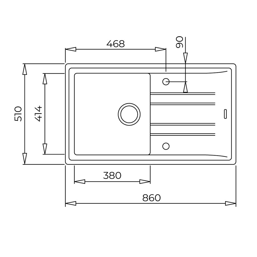 Кухонна мийка Teka STONE 50 B-TG 1B 1D (115330020) графіт
