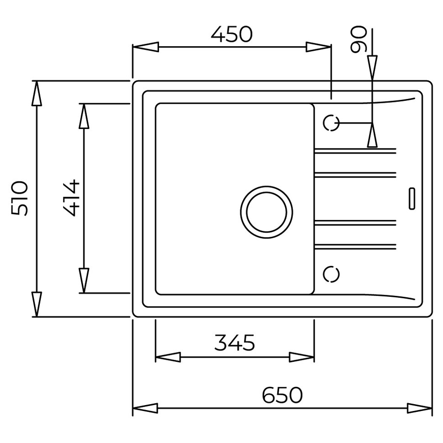 Кухонна мийка Teka STONE 45 S-TG 1B 1D (115330048) графіт