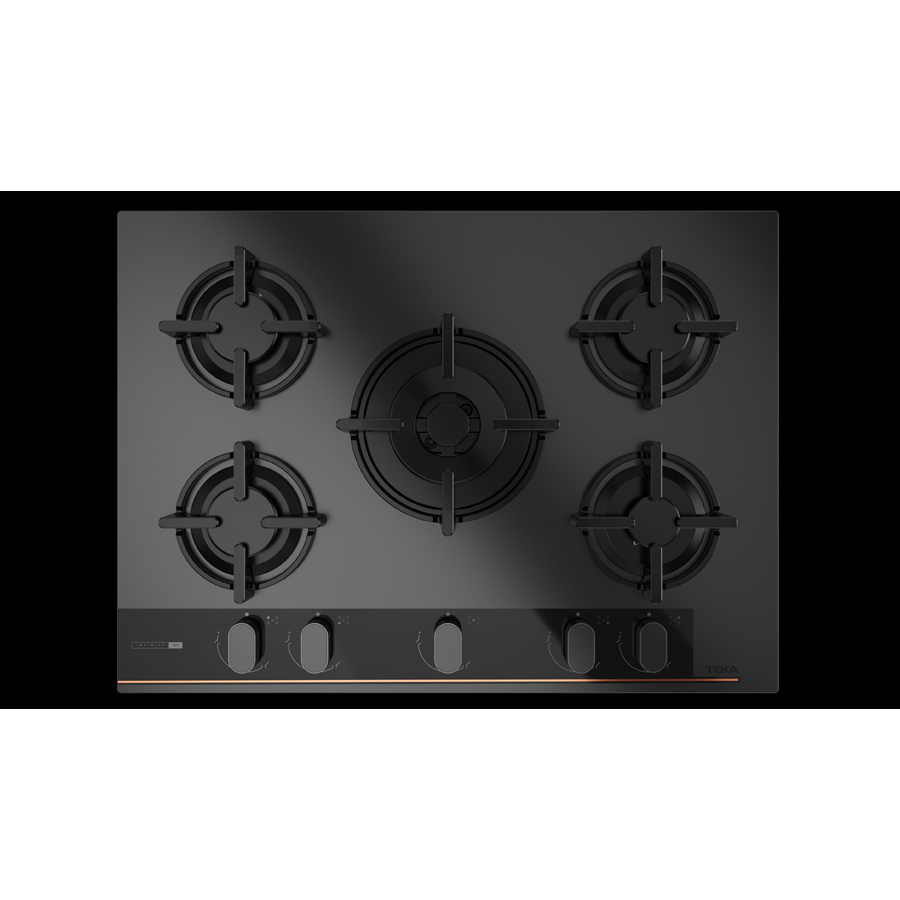 Газовая варочная поверхность Teka GBC 75-G1 GB (112570220) черный матовый