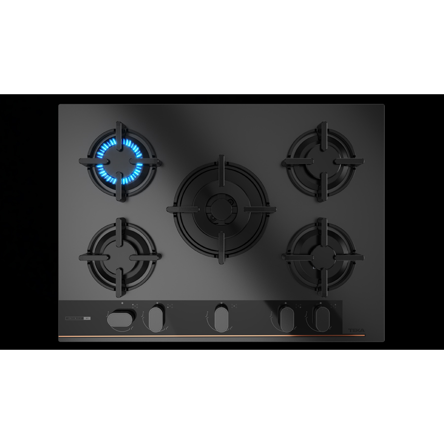 Газовая варочная поверхность Teka GBC 75-G1 GB (112570220) черный матовый