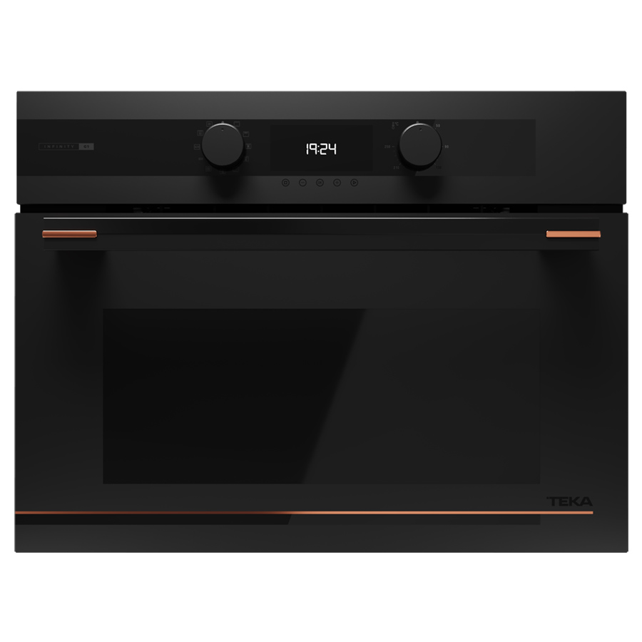 Электрический духовой шкаф + микроволны Teka HLC 84 Infinity G1 (111160026) черное матовое стекло
