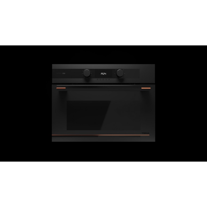Электрический духовой шкаф + микроволны Teka HLC 84 Infinity G1 (111160026) черное матовое стекло