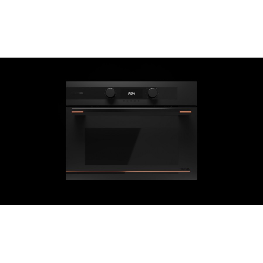 Электрический духовой шкаф + микроволны Teka HLC 84 Infinity G1 (111160026) черное матовое стекло