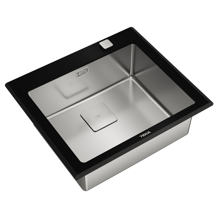 Кухонна мийка Teka Diamond RS15 1B (115000075) чорне скло