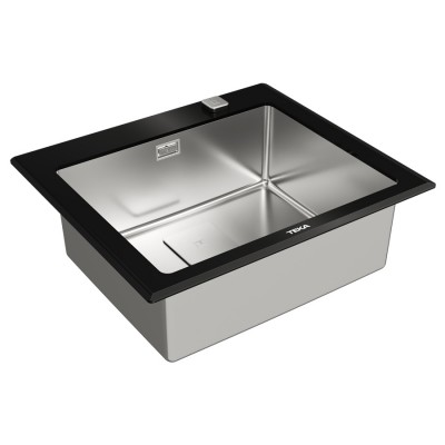 Кухонна мийка Teka Diamond RS15 1B (115000075) чорне скло