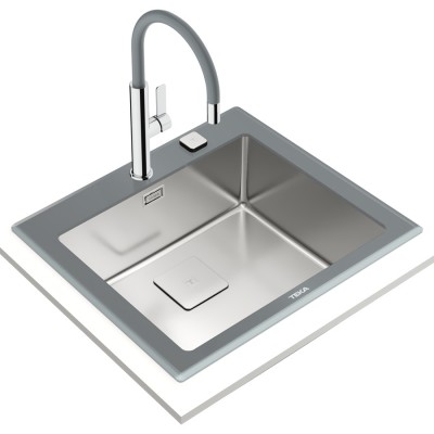 Кухонная мойка Teka Diamond RS15 1B (115000076) серый камень