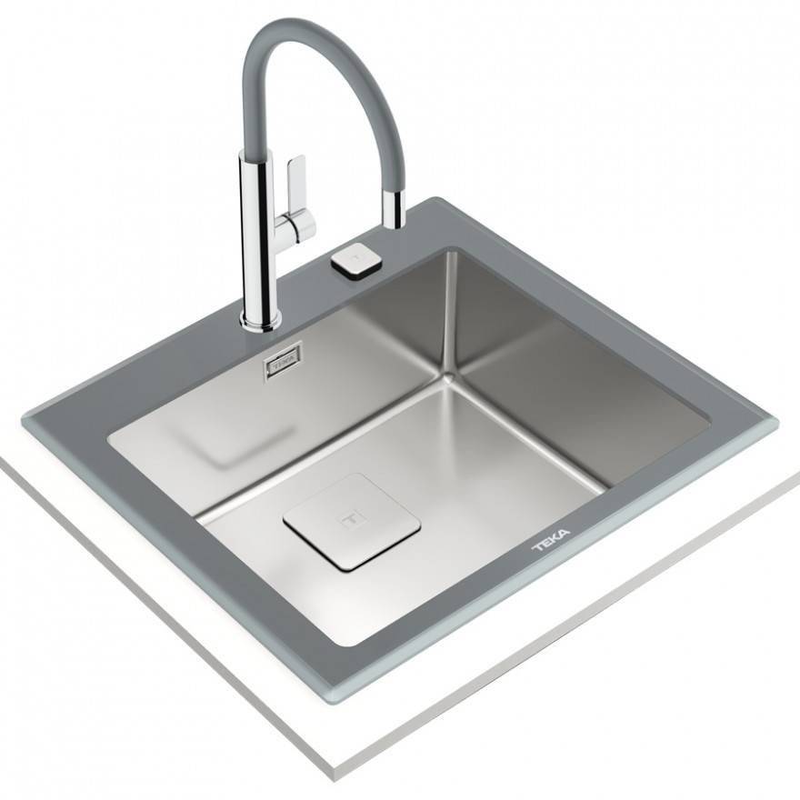 Кухонная мойка Teka Diamond RS15 1B (115000076) серый камень