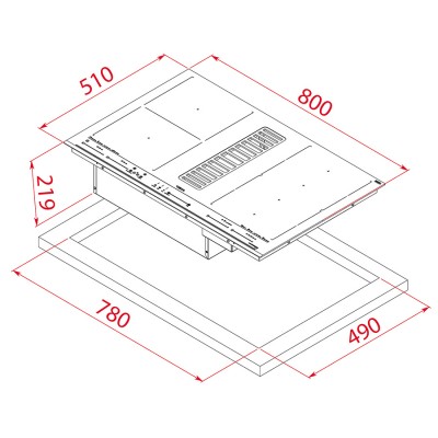 Индукционная варочная поверхность Teka MasterSense Air AFF 87601 (112730000) черный