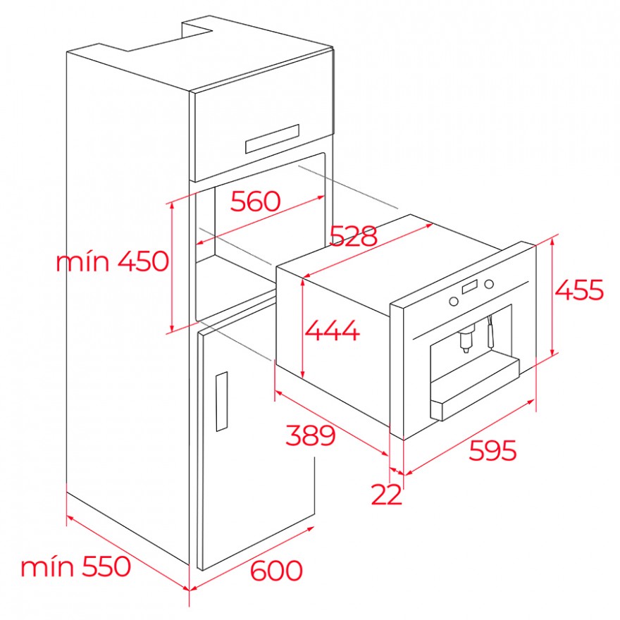 Кофеварка встраиваемая Teka CLC 85-G1 GM (111630007) черный матовый