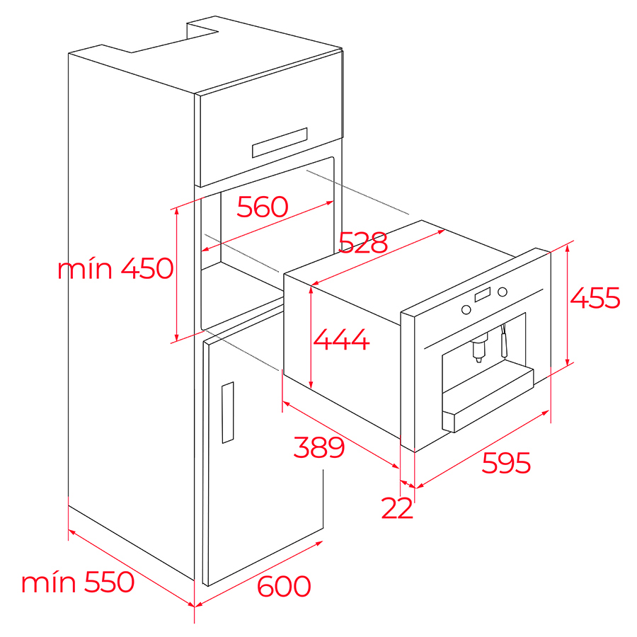 Кофеварка встраиваемая Teka CLC 85-G1 GM (111630007) черный матовый