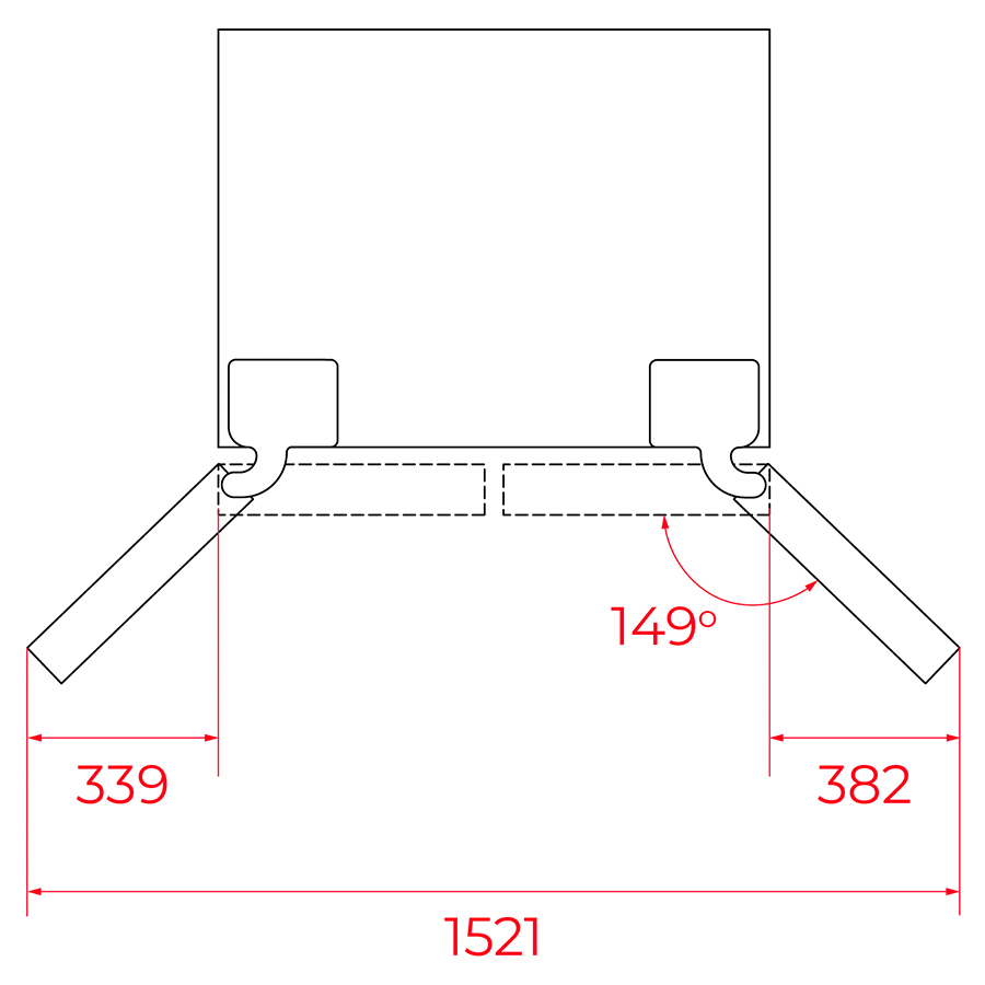 Холодильник Teka RMF 75820 GBK (113430080) черное стекло