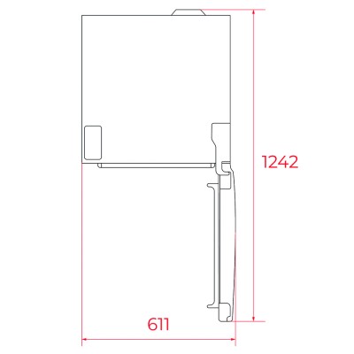 Холодильник Teka RBF 3450 GBK (113410014) черное стекло