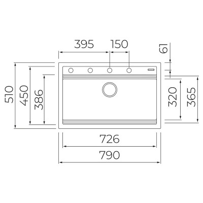 Кухонна мийка Teka NOVA 80 WS-TG 1B (115230057) чорний