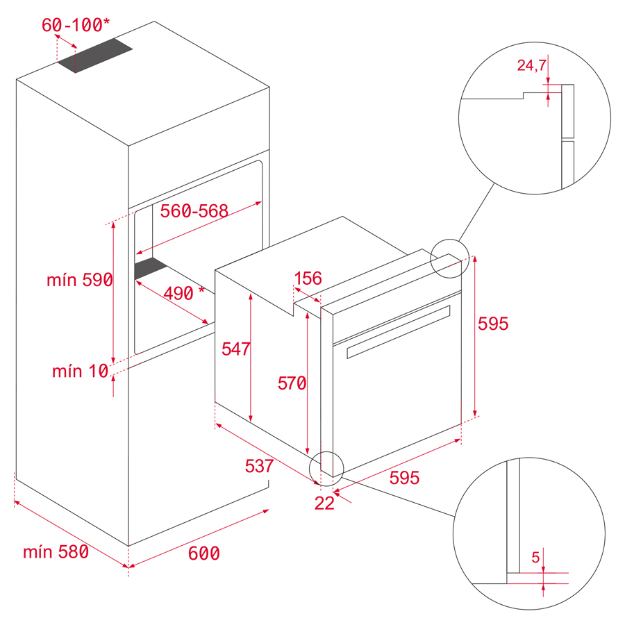 Электрический духовой шкаф Teka HSB 6350 WH (111010070) белый