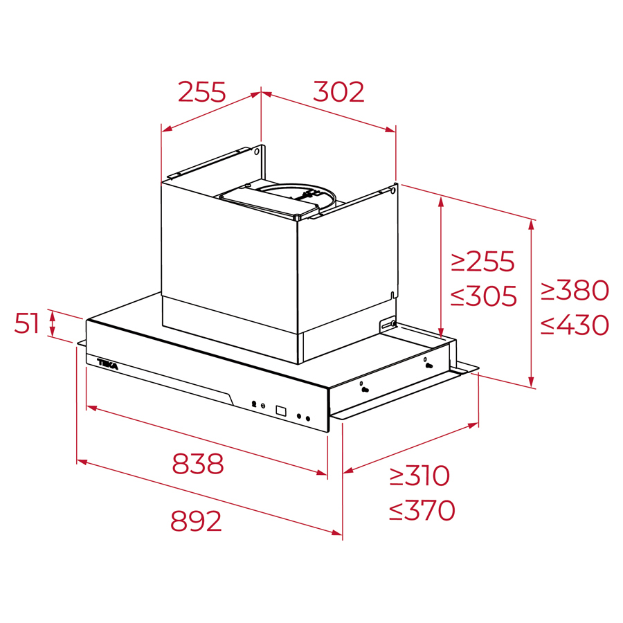 Вытяжка кухонная Teka INTEGRA GFI 97350 EOS BK (113110004) черный