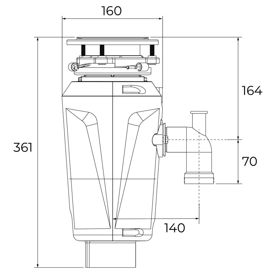 Подрібнювач харчових відходів Teka TRS 520 (115890042)