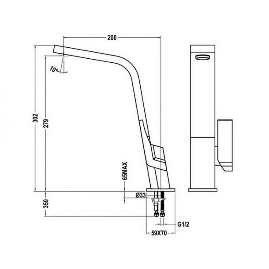 Смеситель кухонный Teka Icon H (IC 915) White (33915020W) ультрабелый