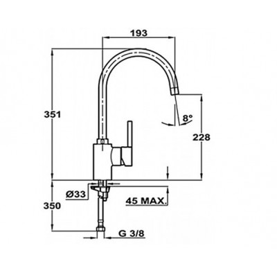 Кухонний змішувач Teka Alaior-XL H (ARK 915) (239151200) хром