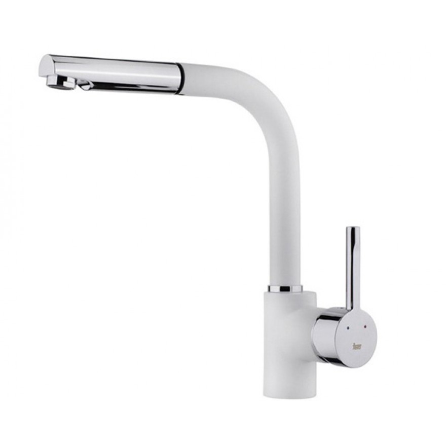Смеситель кухонный Teka ARK 938 W (White) (23938120W) белый/хром