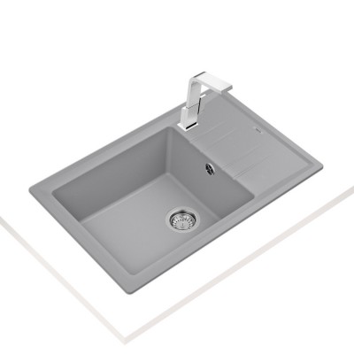 Кухонная мойка Teka STONE 60 S-TG 1B 1D (115330028) серый металлик