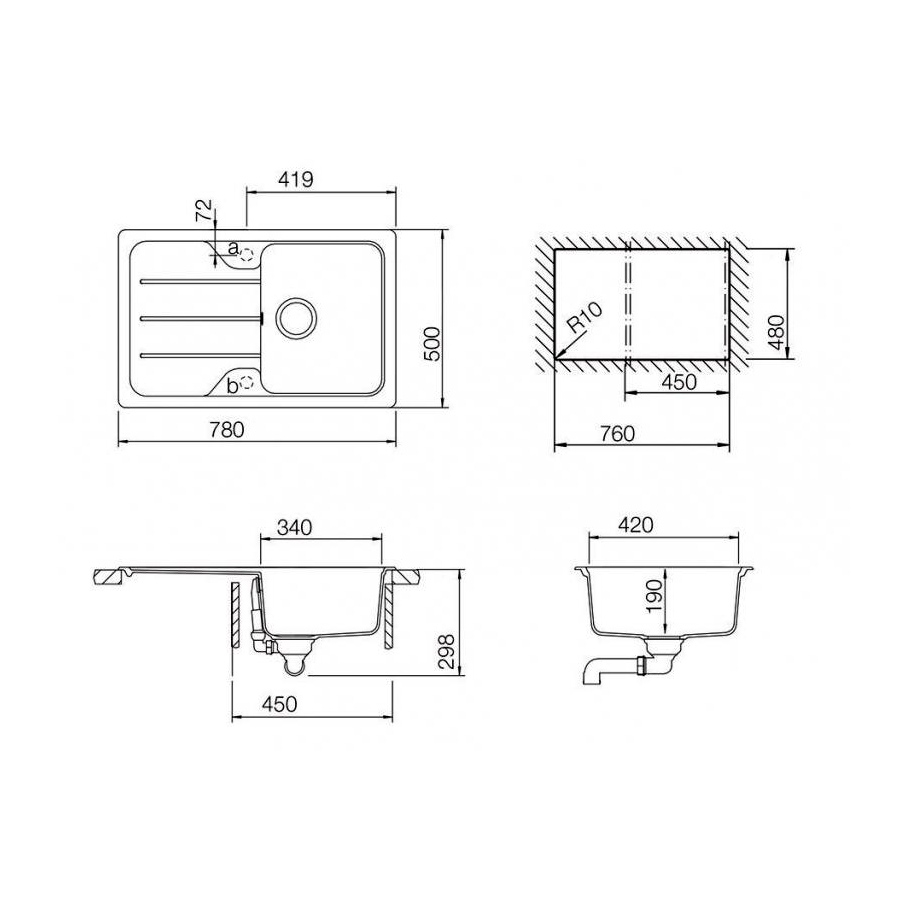 Кухонная мойка Teka SIMPLA 45-S TG (40144525) белый