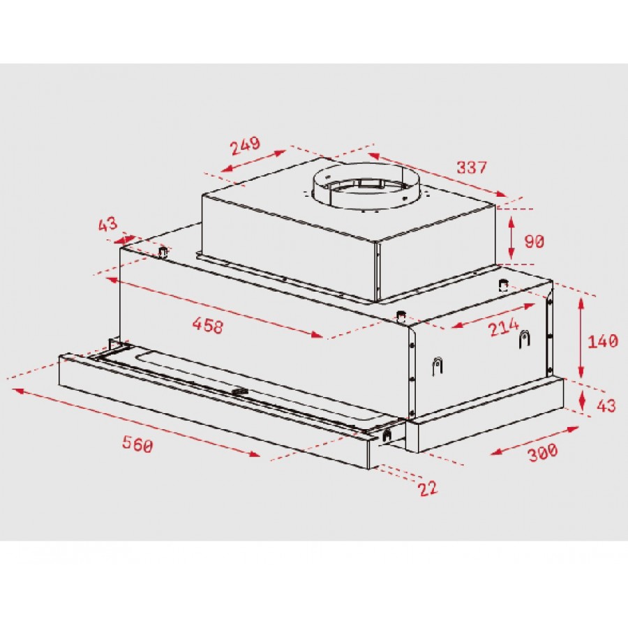 Витяжка кухонна Teka CNL 6815 PLUS (40436840) нержавіюча сталь