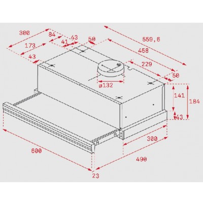 Витяжка кухонна Teka CNL 6415 PLUS (40436822) чорне скло