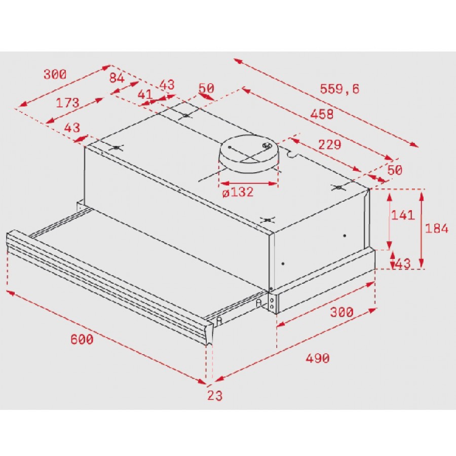 Витяжка кухонна Teka CNL 6415 PLUS (40436822) чорне скло