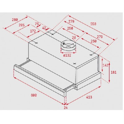 Витяжка кухонна Teka TL 6310 (40474250) нержавіюча сталь
